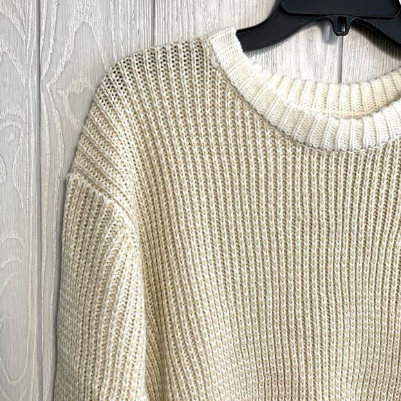 Stitches & Stripes Cream Pullover Sweater XXL NWT - Picture 2 of 5